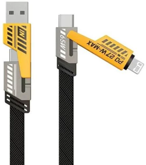 ΚΑΛΩΔΙΟ AWEI CL-226 4IN1 USB-C / LIGHTNING ΜΑΥΡΟ