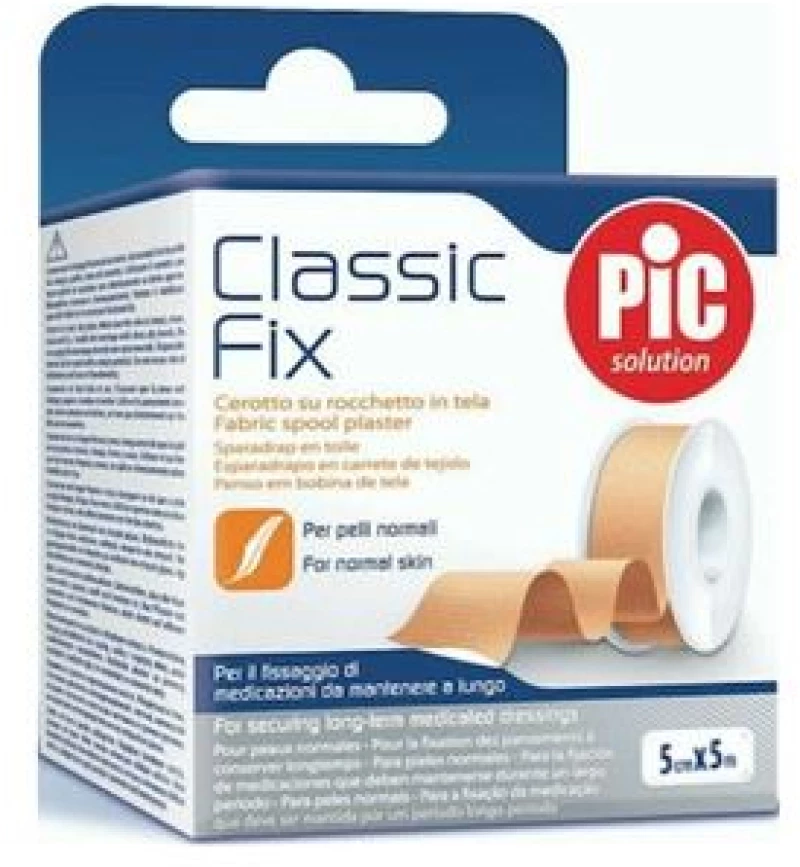 Pic Classic Fix Υφασμάτινο Ρολό Λευκοπλάστη 5cm x 5m 1Τμχ.