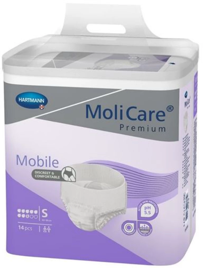 Hartmann MoliCare Premium Mobile Πάνες Βρακάκι Ακράτειας Νύχτας 8 Drops Small 14τμχ