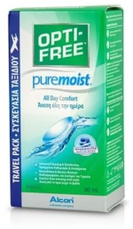 ΑΓΝΩΣΤΗ Alcon Opti Free Puremoist Hydraglyde Travel Pack Υγρό Φακών Επαφής, 90ml