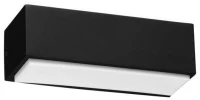 Απλίκα Φωτιστικό Τοίχου LED 10W Μαύρο 3000K IP54 Up Down Nikita 18cm 145-82091 Eurolamp 145-82091 Μαύρο