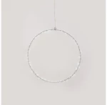 Χριστουγεννιάτικο Στεφάνι με 45 Mini LED Φ30 ACA X064524227 Λευκό