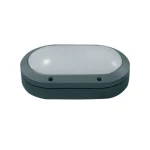 Απλίκα Φωτιστικό Τοίχου Οβάλ E27 60W IP54 ACA HI4022GDS Γκρι