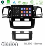 Clarion GL300 Series 4Core Android11 2+32GB Toyota Hilux 2007-2011 Navigation Multimedia Tablet 9" Με Carplay & Android Auto U-GL3-TY666