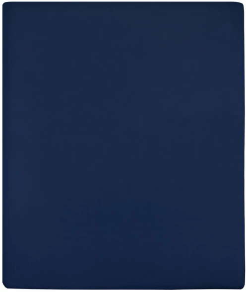 Σεντόνια με Λάστιχο 2 τεμ. Μπλε 180x200 εκ. Βαμβακερό Ζέρσεϊ Μπλε 136239