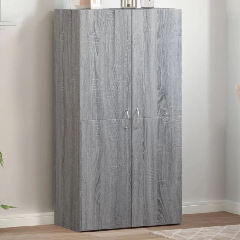 Αρχειοθήκη Γκρι Sonoma 60x32x115 εκ. από Επεξεργασμένο Ξύλο Γκρι 840777