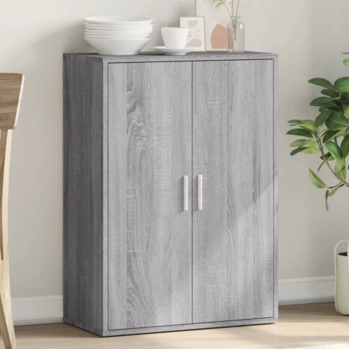 Ντουλάπι Γκρι Sonoma 60x31x84 εκ. από Επεξεργασμένο Ξύλο Γκρι 840490