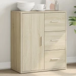 Βοηθητικό Ντουλάπι Sonoma Δρυς 60x31x70 εκ. Επεξεργασμένο Ξύλο Καφέ 840473