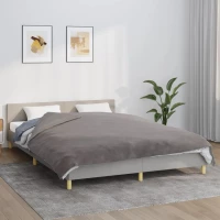 Κουβέρτα Βαρύτητας με Κάλυμμα Γκρι 200x225 εκ. 13 κ. Υφασμάτινη Γκρι 350835