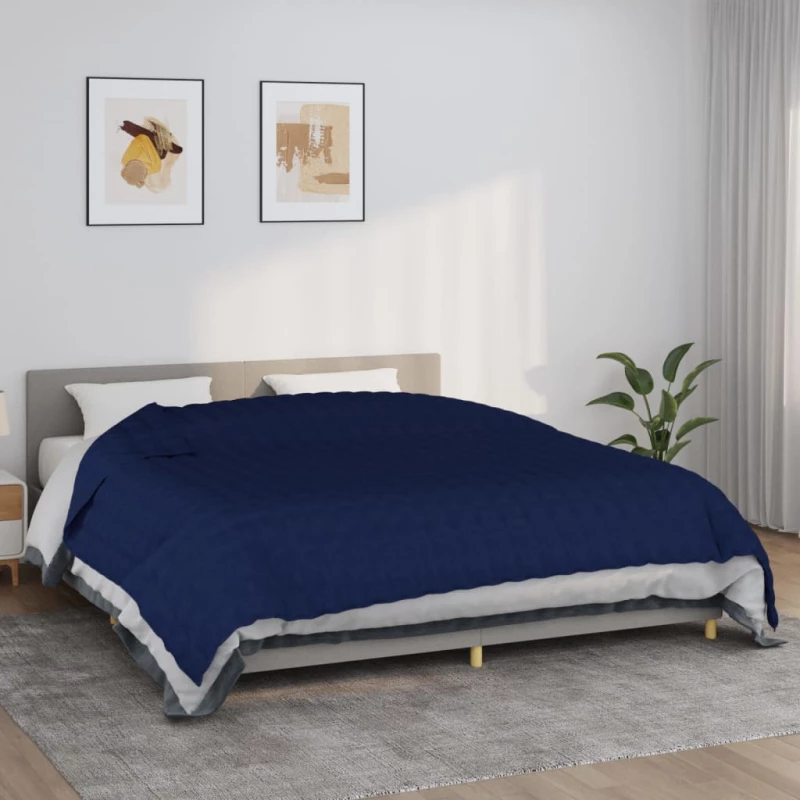 Κουβέρτα Βαρύτητας Μπλε 220 x 260 εκ. 15 κ. Υφασμάτινη Μπλε 350749