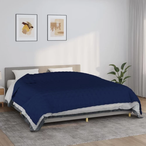 Κουβέρτα Βαρύτητας Μπλε 220 x 260 εκ. 15 κ. Υφασμάτινη Μπλε 350749