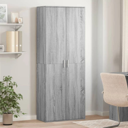 Ντουλάπι Γκρι Sonoma 70x35x180 εκ. από Επεξεργασμένο Ξύλο Γκρι 3276663