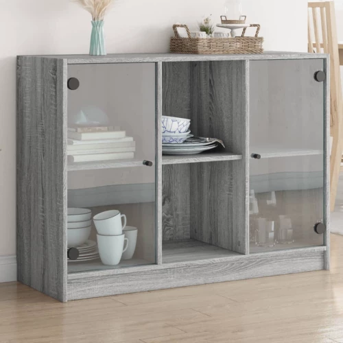Μπουφές Γκρι Sonoma 102x37x75,5 εκ. από Επεξεργασμένο Ξύλο Γκρι 3295876