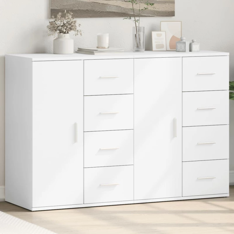 Βοηθητικό Ντουλάπι 2τεμ. Λευκός 59 x 39 x 80 εκ. Επεξεργ. Ξύλο Λευκό 3276630