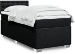 Κρεβάτι Boxspring με Στρώμα Μαύρο 80 x 200 εκ. Υφασμάτινο Μαύρο 3288031