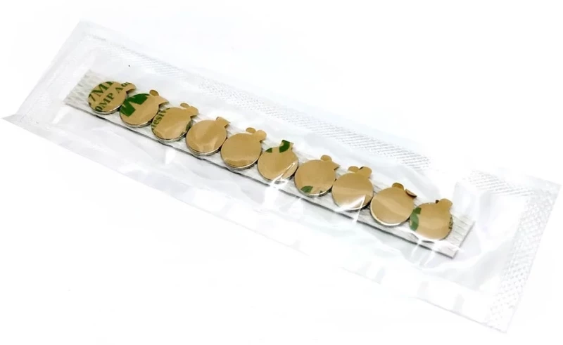 Μαγνήτες στρογγυλοί αυτοκόλλητοι 10mm x 1mm σετ 20 τεμαχίων