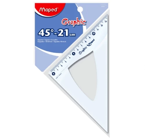 Τρίγωνο MAPED GRAPHIC 45 μοιρών 21cm, 242421