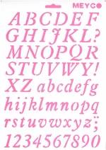 Στένσιλ Α4 LETTERS CALLIGRAPHY