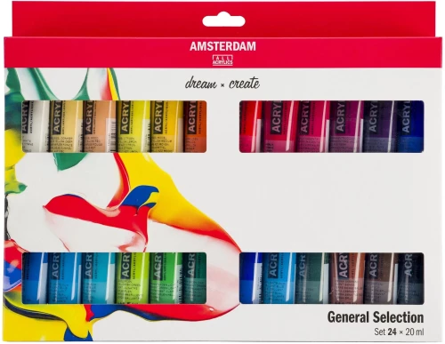 Ακρυλικά χρώματα TALENS AMSTERDAM 24x20ml