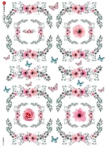 Ριζόχαρτο ντεκουπάζ FLOWERS_0301 A3