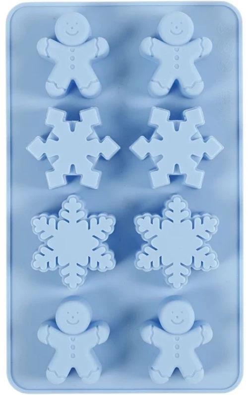 Καλούπι σιλικόνης Ice Crystals and Snowmen 37130