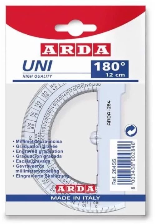 Μοιρογνωμόνιο ARDA 180 μοίρες 12cm