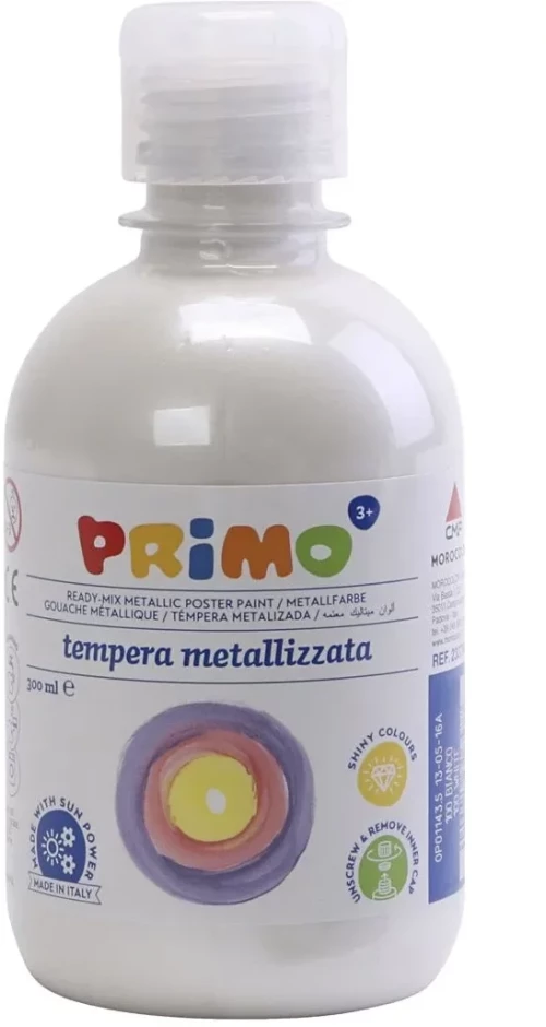 Τέμπερα METALLIC WHITE PRIMO 300ml