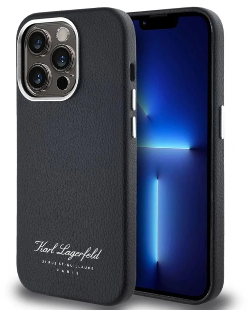 Karl Lagerfeld Θήκη Grained PU Hotel RSG Case for iPhone 14 Pro Max Black