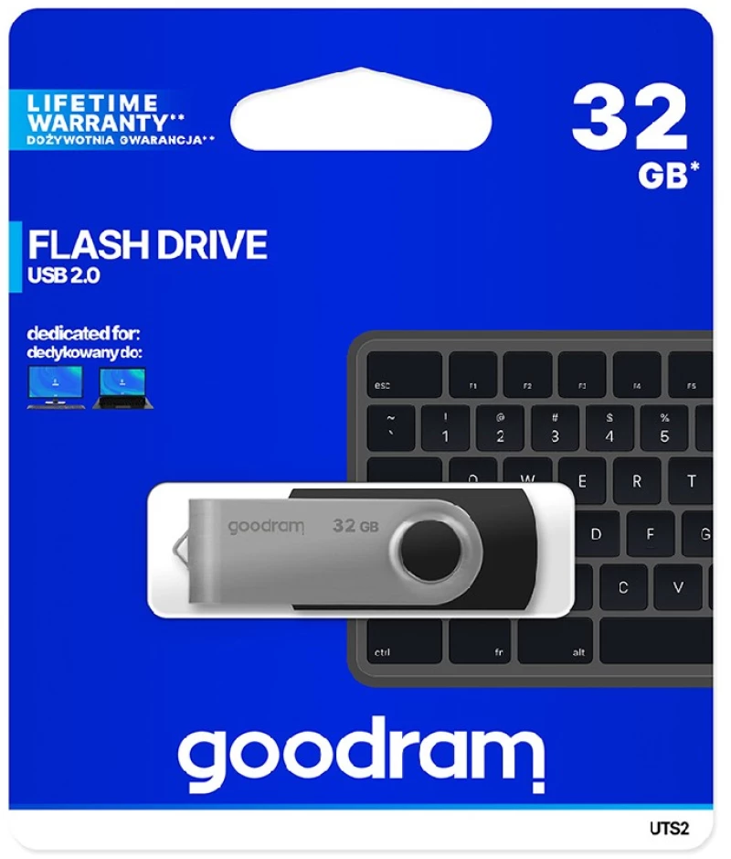GoodRAM UTS2 32GB USB 2.0 Stick Black