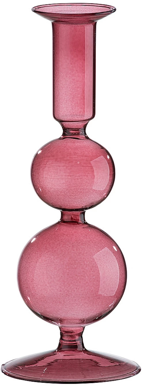 Κηροπήγιο ArteLibre Διάφανο/Μελί Γυαλί 20.5cm
