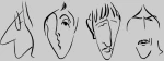 Beatles Caricature W Φούτερ - WHITE