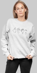 Beatles Caricature W Φούτερ - WHITE