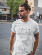 Beatles Caricature T-shirt - WHITE