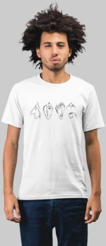 Beatles Caricature T-shirt - WHITE
