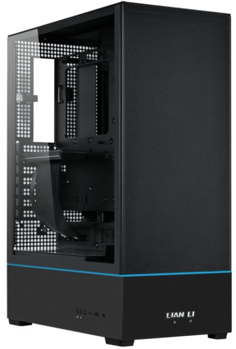 Lian Li SUP01 Black - 45Lt Minimal Footprint Case for Vertical GPU aRGB Strips w. 3x 120mm Fans