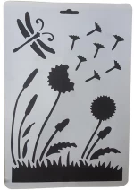 Στένσιλ Α4 FLOWERS 27751