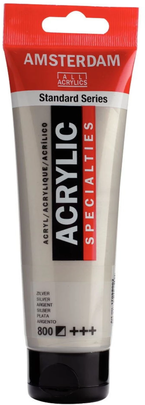 Ακρυλικό AMSTERDAM 120ml SILVER 800