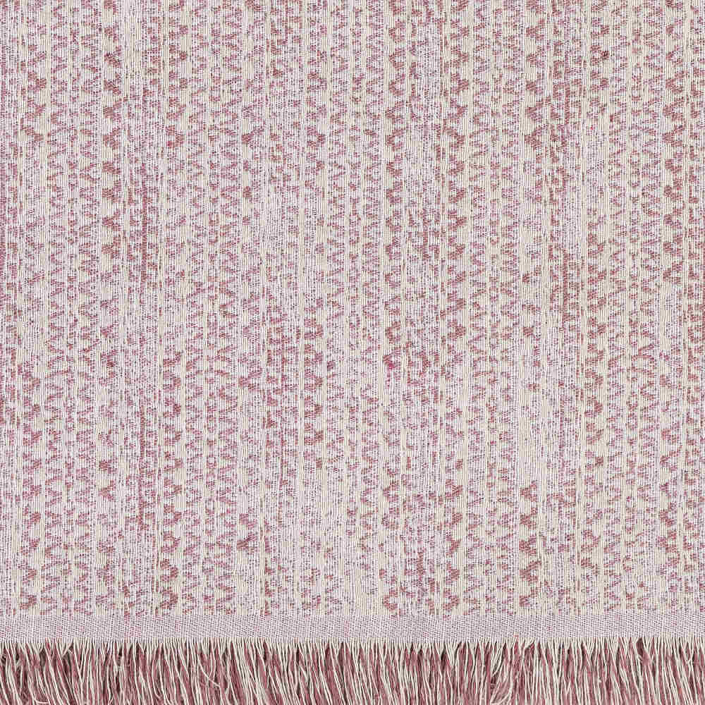 Ριχτάρι Μονοθέσιο (180x180) Boho Ροζέ βαμβακερό Borea