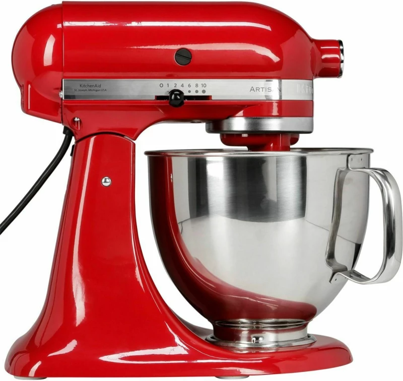 Kitchenaid 5KSM175PSEER Κουζινομηχανή 300W με Ανοξείδωτο Κάδο 4.8lt Empire Red