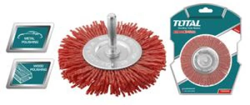 TOTAL TAC34045 Συρματόβουρτσα δραπάνου νάυλον 100mm