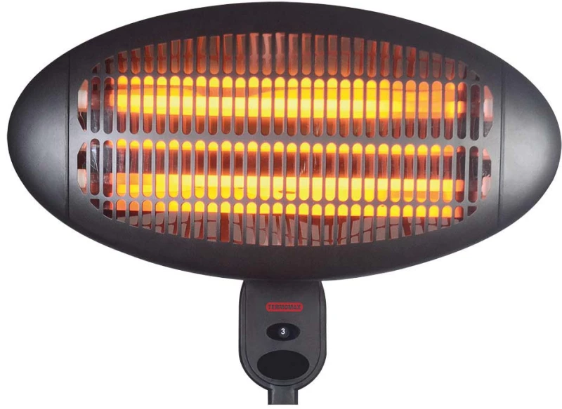 Termomax TOX22 Σόμπα Χαλαζία 2000W Μαύρη