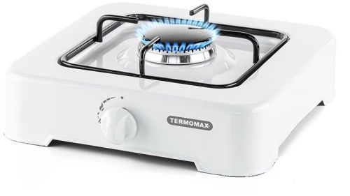 Termomax TX101 Επιτραπέζια Εστία Υγραερίου Μονή 1850W Λευκή