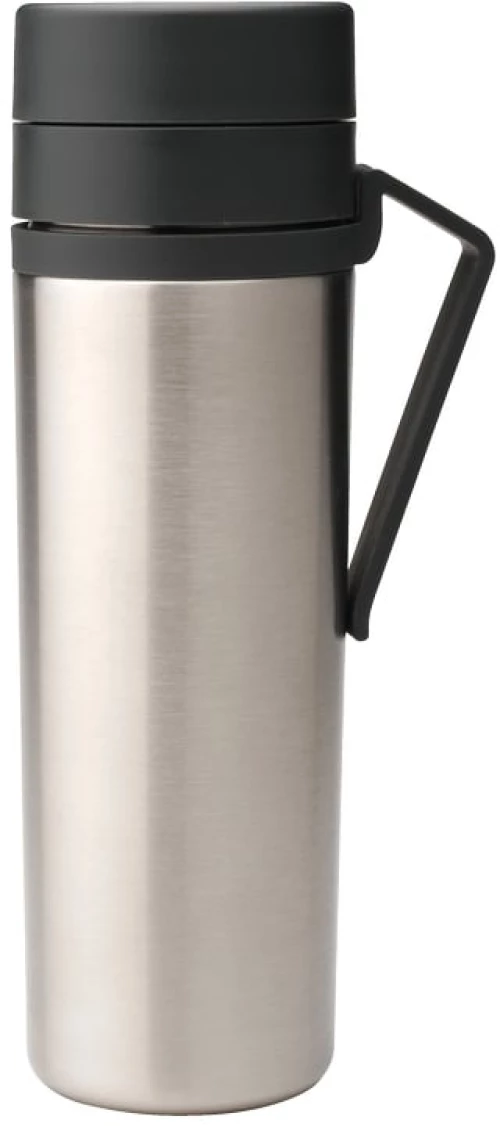 Brabantia Ανακυκλώσιμο Μπουκάλι Θερμός 500ml με Λαβή Make&Take 500ml Dark Grey