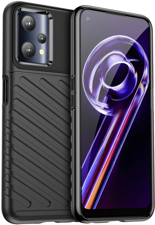 Thunder Case flexible armored cover Realme 9 Pro black