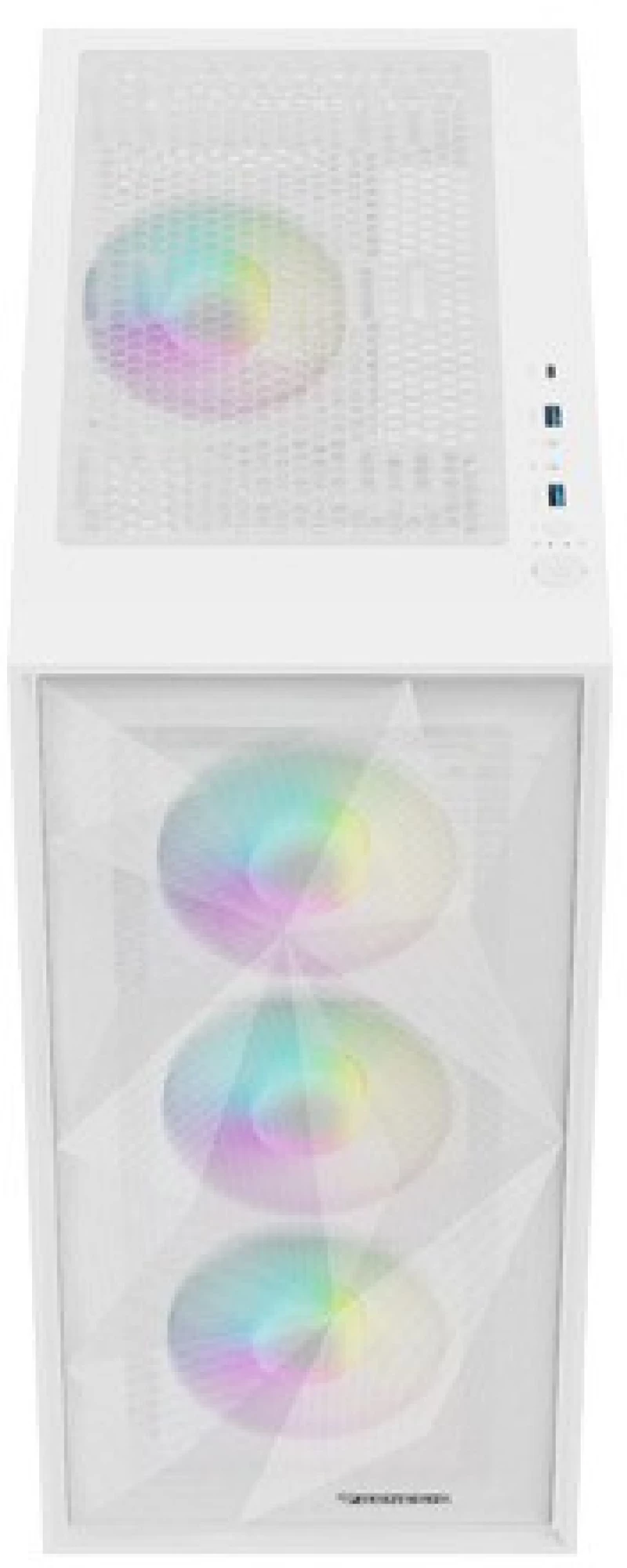 HOUSING GENESIS DIAXID 605 ARGB MIDI TOWER WITH USB-C WINDOW WHITE
