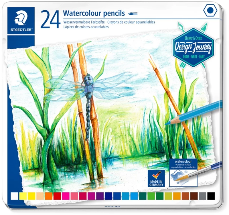 Staedtler - Watercolor colored pencil, 24 pcs (14610C M24) / Toys
