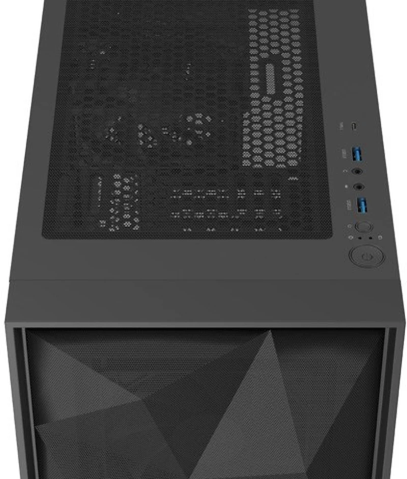HOUSING GENESIS DIAXID 605F MIDI TOWER WITH USB-C WINDOW BLACK