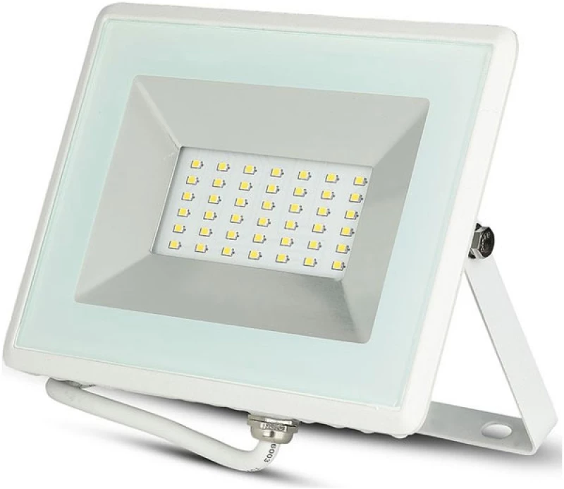 V-TAC Προβολέας Led 30W SMD E-SERIES 2550lm Άσπρο Σώμα Ζεστό Λευκό 5955
