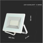 V-TAC Προβολέας Led 30W SMD E-SERIES 2550lm Άσπρο Σώμα Ζεστό Λευκό 5955