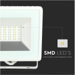 V-TAC Προβολέας Led 30W SMD E-SERIES 2550lm Άσπρο Σώμα Ζεστό Λευκό 5955